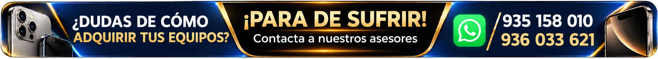 ¿Dudas de cómo adquirir tus equipos? ¡Para de sufrir! Contacta a nuestros asesores por WhatsApp: 935 158 010 y 936 033 621